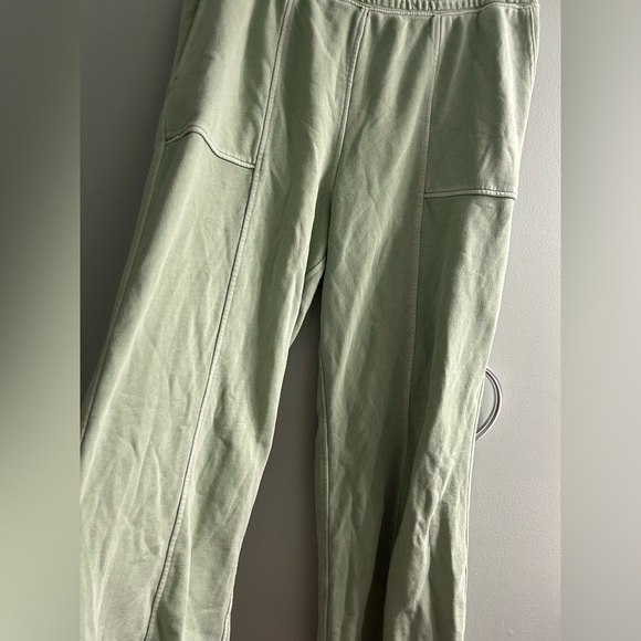 Aerie house party skater wide leg sweatpants green - Picture 5 of 7